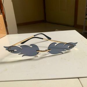 Black Fire Flame Sunglasses